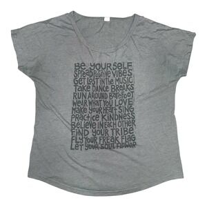 Graphic Positive Vibes Tee Sustainable Organic Cotton Blend | Made in USA